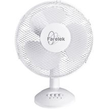 Ventilateur Sur Pied Miami 40w 3 Vitesses D30cm Blanc
