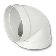 Ventilation courbe à 90 degrés blanc - ccr100b
