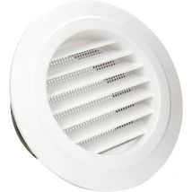 Tinor - Ventilation Outlet,4' abs Round Ventilation Grille with Anti Insect Protection Grille for Ducts,Ventilation Outlet with Protection Grille
