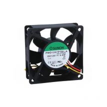 Ventilatore 12vdc 70x70x25mm 4,4w 3 fili sfere Pmd1207ptb1f
