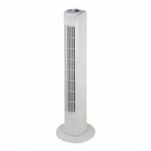 Profile - Ventilatore a colonna oscillante a 3 velocità da 45w, 80 cm, bianco