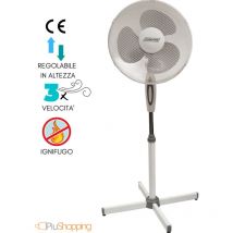 Ventilatore a Piantana 3 Velocità Regolabile 3 Pale Ø 40 cm