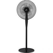 Ventilatore a piedistallo nero da 40 cm 48 w - vlp.black-one - confort line