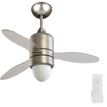 DCG - Ventilatore a soffitto VECRD65TL telecomando luce lampada 3 pale 107cm