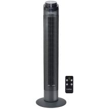 Bastilipo - Ventilatore A Torre Con Telecomando, Potenza 50w - 3 Velocità Nero, Modello Varadero