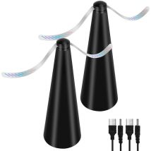 Mumu - Ventilatore antimosche - Set da 2 Repellenti per zanzare senza sostanze chimiche Tiene mosche e insetti lontani dal cibo Ideale per campeggio,