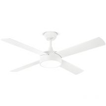 Perenz - Ventilateur de Plafond avec Lumière 7181 b ct Blanc – ø 132 cm, 4 Pales, 6 Vitesses, Moteur dc 40W, Silencieux