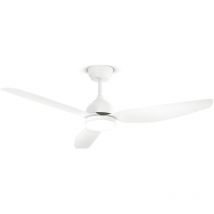 Perenz - Ventilateur de Plafond avec Lumière 7189 b ct Blanc – ø 132 cm, 3 Pales, 6 Vitesses, Moteur dc 40W, Silencieux