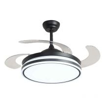 Pepeo - Ventilatore da soffitto Ganuwa con illuminazione a led con telecomando, dotato di innovativo meccanismo di apertura e apertura delle ali [60