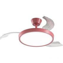 Deckenventilator mit Licht Perenz 7196 R CT Rot – Ø 106 cm, 3 Flügel, 6 Geschwindigkeiten, 40 W Gleichstrommotor, geräuschlos