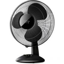 Ventilatore da tavolo nero da 40 cm 40 W. - greco 16 elegance - taurus alpatec