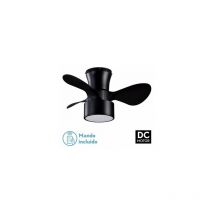 Ventilatore da soffitto dc Kos Nero 24W 3 Pale