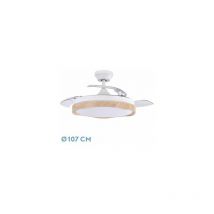 Ventilatore dc Blondi Bianco/Faggio 3 Pale