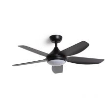 Ventilatore da Soffitto Silenzioso Dokós 122cm Motore dc, Legno Scuro, Telecomando, Con Luce