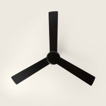 Ventilatore da Soffitto Silenzioso Fleves 132cm Motore dc, Nero, Telecomando, Senza Luce