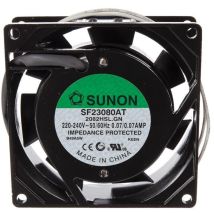 Ventola SF23080AT2082HSL – 80 x 80 x 25 mm – 2300-2750 giri/min – Portata d'aria 29-35 m³/h – Certificazioni UL E77551, CSA LR53000