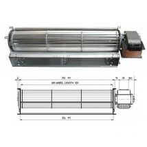 Universale - Ventilatore tangenziale stufa pellet tga 60/1-300/30 emmevi fergas nordica 50w