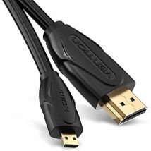 Kabel hdmi VAA-D03-B100/ hdmi Stecker - Mini hdmi Stecker/ 1m/ Schwarz - Vention