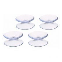 Ventosa Doble Transparente (Bister 4 Piezas)