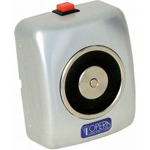 Ventouse incendie 24V 50kg gris aluminium - OPERA - 19002