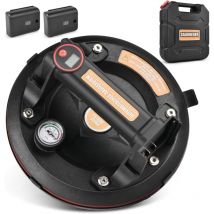 Xiiw - Ventouse électrique de 200 mm avec une force de succion de 300 kg, auto-amorçante avec mano-vacuomètre, lève-plaques, lève-carreaux, transport