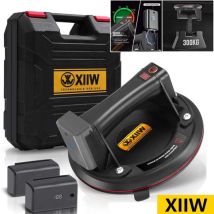 Xiiw - Ventouse électrique pour vitres avec batterie, avec 2 batteries de 2600 mAh, jusqu'à 300 kg, lève-carreaux puissant à vide de 8 pouces,