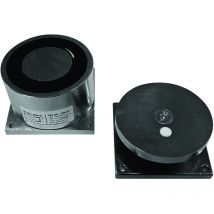 ventouse électromagnétique ronde - ip65 - 80 x 38 mm - 600 lbs - 12/24v dc - izyx emr80600