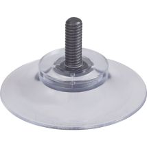 Ventouse Kash – Polyamide transparent – Dimensions : 20 mm x 30 mm – Largeur, Charge maximale