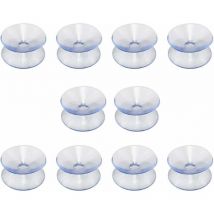 BSR - Ventouses double face compatibles avec dessus de table en verre,Triomphe lot de 10 ventouses sans crochets pour miroir multifonctionnel double
