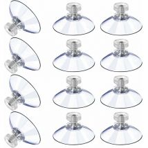 Ventouses en Plastique Ventouse Anti-Collision Transparente en Caoutchouc Vis écrou en Métal Ventouse Solide en pvc Transparent Remplacement avec