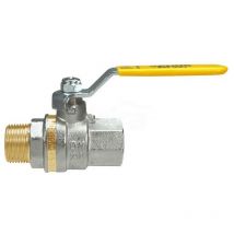 Effebi Venus 1012 Valvola Sfera Ø1' Maschio/Femmina Con Leva Giallo - 1012G266