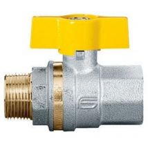 Effebi Venus 1022 Valvola Sfera Ø1' Maschio/Femmina Con Farfalla Giallo - 1022G266