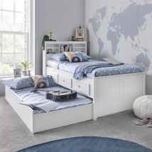 Venus White Guest Bed With Drawers And Orthopaedic Mattress
