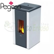 Pegaso - Vera - Stufa a pellet da 7 Kw bianca