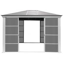 Aluminium Pavillon Striano 12x14 creme 427x362x296 cm - Sojag