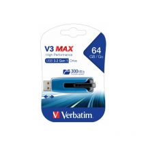 Usb 3.2 Stick 64GB, V3 max, blau-schwarz - Verbatim