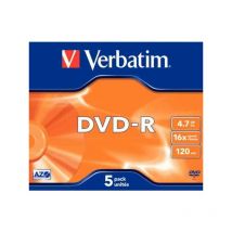 Verbatim - Dvd-R 4.7Gb 16X Jc Pk5 - VM43168