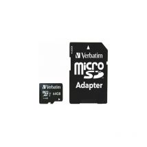 Verbatim - Pro MicroSDXC 64Gb Mem Card - VM47042