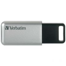 Verbatim - Secure Pro - 64 Go - usb Type-A - 3.2 Gen 1 (3.1 Gen 1) - 35 Mo/s - Casquette - Noir - Gris (98666)