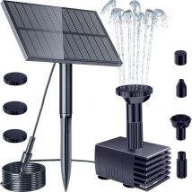 Verbesserte Außen-solarpumpe – Solarbrunnen-kit Mit Erdspieß – Für Vogelbad, Garten, Hof, Pool Und Aquarium