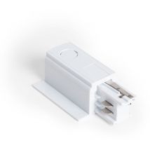 Ledkia - Verbinder 'right Side' Stromeinspeisung Für 3-phasenstromschiene Unterputz/ Einbau Aluminium Weiß