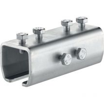 Helm - Verbindungsmuffe Agrar 1503 Schienenverbinder Schiebetorbeschlag Stahl