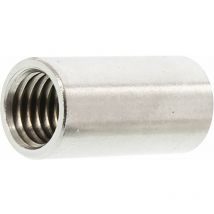 Gewindehülse Gewindemuffe rund ø M6x20mm Distanzhalter Langmutter Edelstahl A2