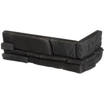 Verblender Ecke Averno anthrazit Maß: 32,5 x 11,7 / 15 cm Stärke: 22 - 38 mm