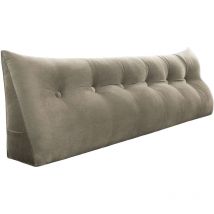 Vercart - Coussin de Lecture Compensé, Triangulaire Coussin à Coins, Gros Coussin Canapé, Traversin Tête de lit Support Arrière, Oreiller Cervical