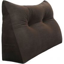 Coussin de Lecture Compensé, Triangulaire Coussin à Coins, Gros Coussin Canapé, Traversin Tête de lit Support Arrière, Oreiller Cervical Dossier de