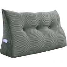 Vercart - Coussin de Lecture Compensé, Triangulaire Coussin à Coins, Gros Coussin Canapé, Traversin Tête de lit Support Arrière, Oreiller Cervical