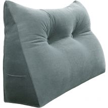 Coussin de Lecture Compensé, Triangulaire Coussin à Coins, Gros Coussin Canapé, Traversin Tête de lit Support Arrière, Oreiller Cervical Dossier de