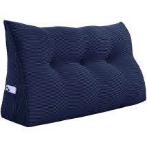 VERCART Coussin de Lecture Compensé, Triangulaire Coussin à Coins, Gros Coussin Canapé, Traversin Tête de lit Support Arrière, Oreiller Cervical