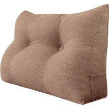 Coussin de Lecture, Oreiller Traversin Soutien Dorsal, Triangulaire Coussin à Coins, Gros Coussin Canapé, Coussin tête de Lit Dossier, Coussin de